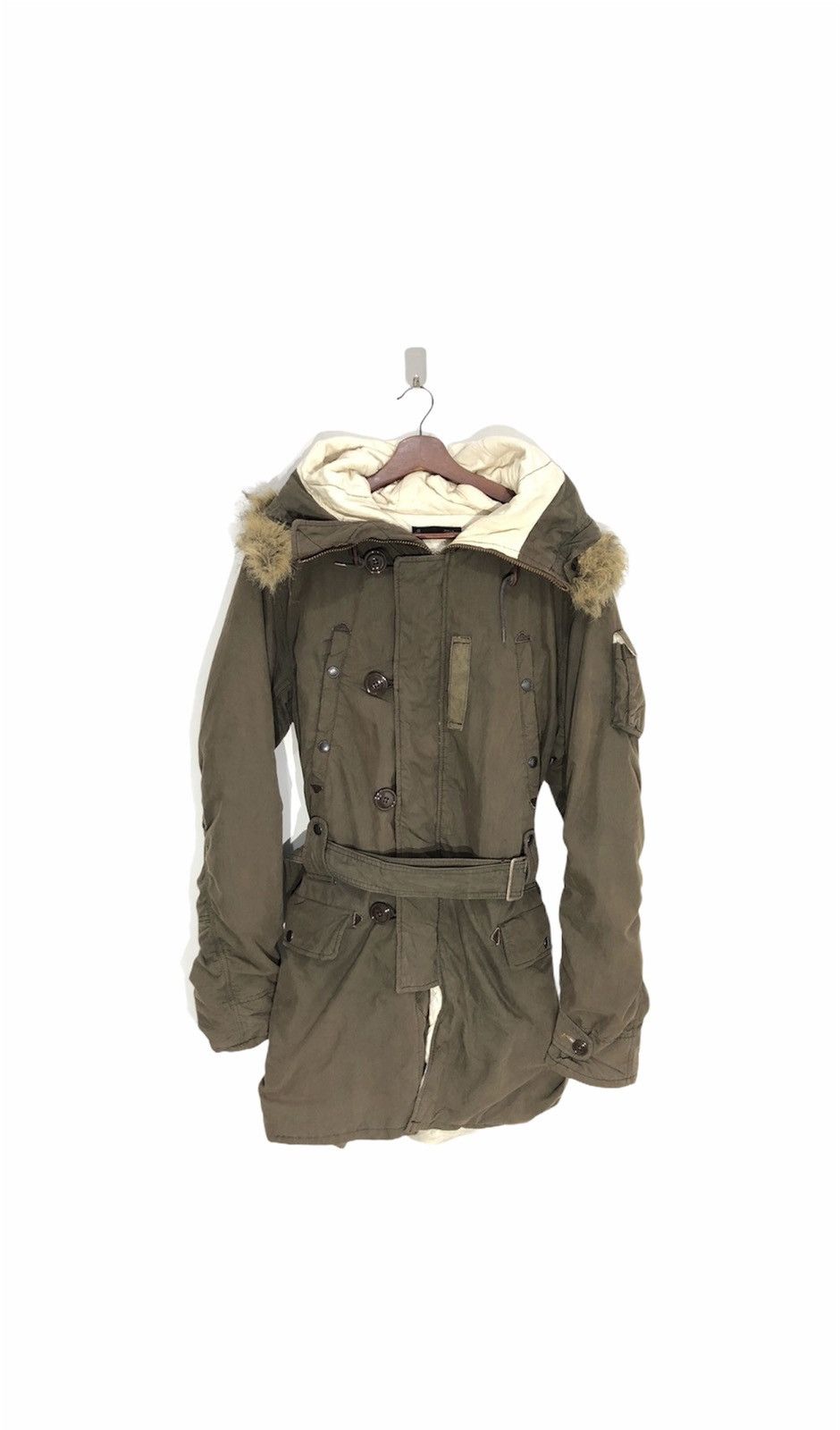 Japanese Brand John Bull Parka Hoodies Green Army Size L / US 10 / IT 46 - 1 Thumbnail