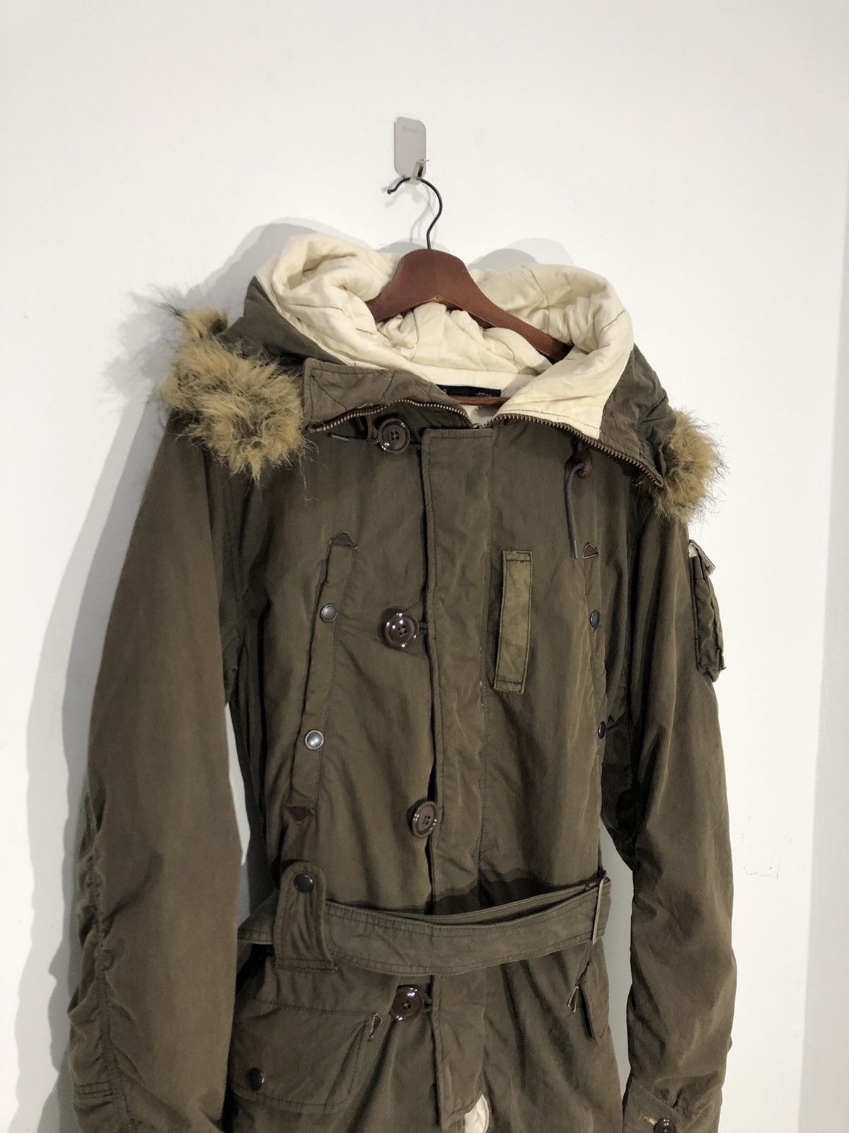 Japanese Brand John Bull Parka Hoodies Green Army Size L / US 10 / IT 46 - 4 Thumbnail