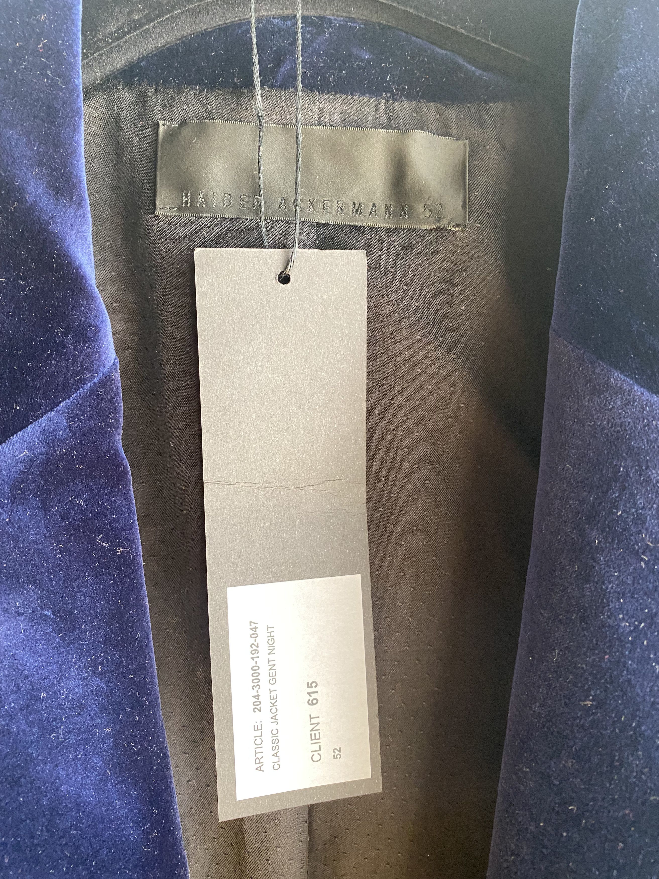 Haider Ackermann Haider Velvet Blazer Size 54 Size US L / EU 52-54 / 3 - 2 Thumbnail