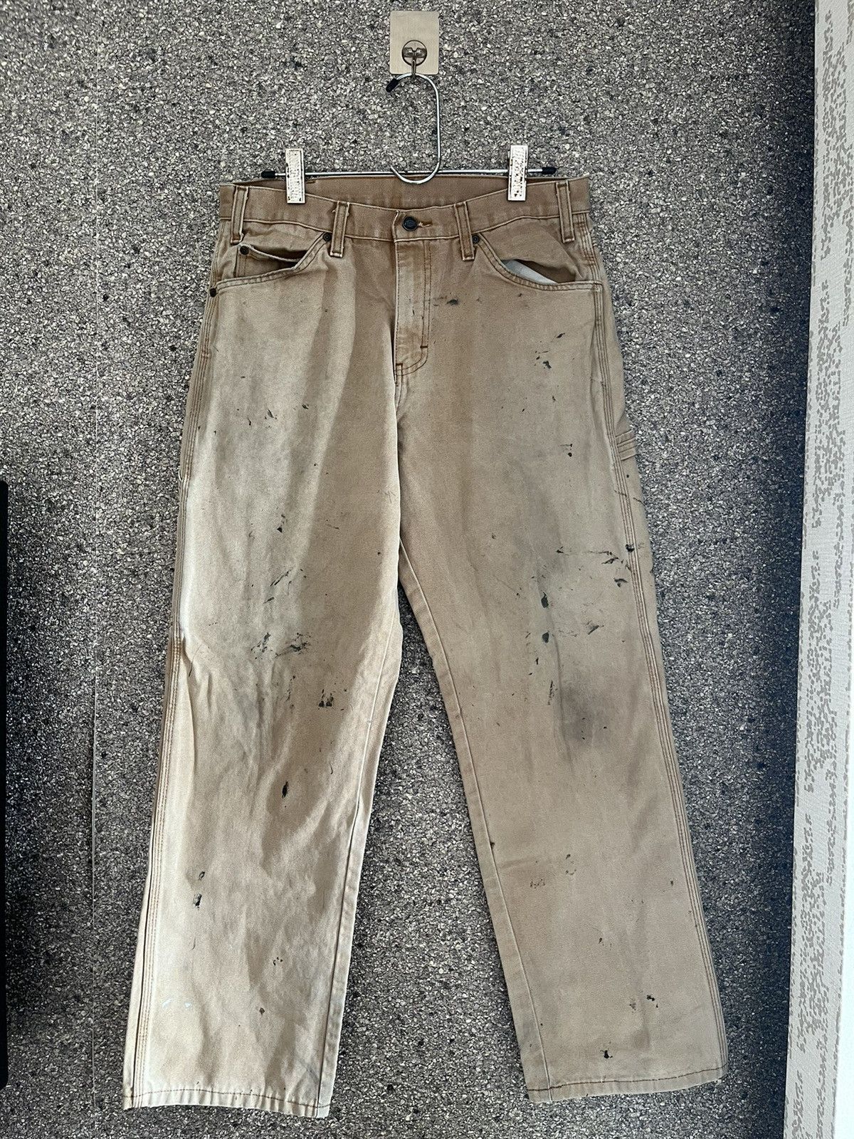Dickies × Vintage carpenter workwear cargo pants 2pcs for $100 shipped LS1 Size US 32 / EU 48 - 1 Thumbnail