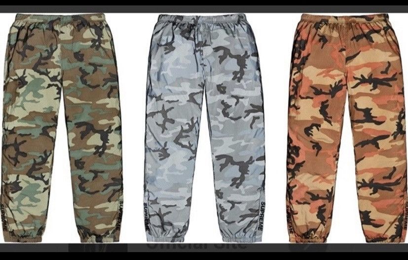 Supreme Reflective Camo Warm Up Pant | Grailed