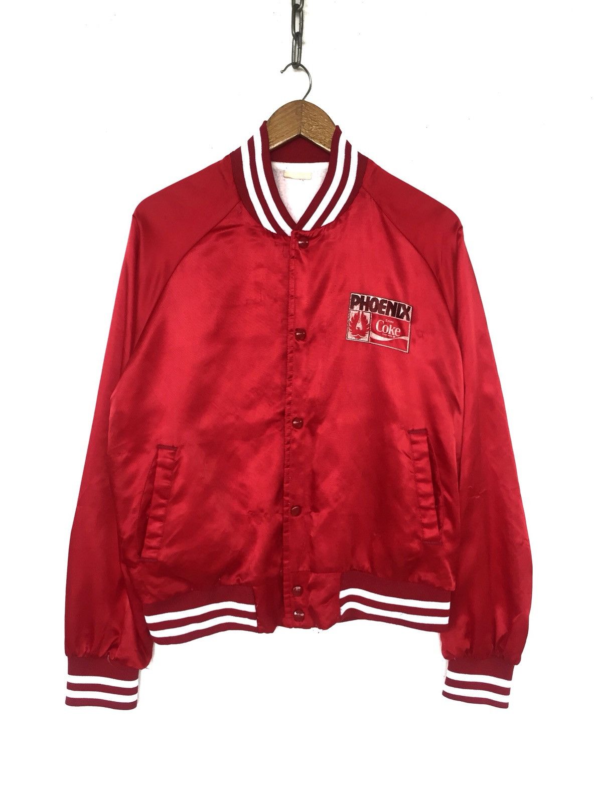 Coca Cola Vintage 90s Coke in Arizona Silk Varsity Jacket Size US M / EU 48-50 / 2 - 2 Thumbnail