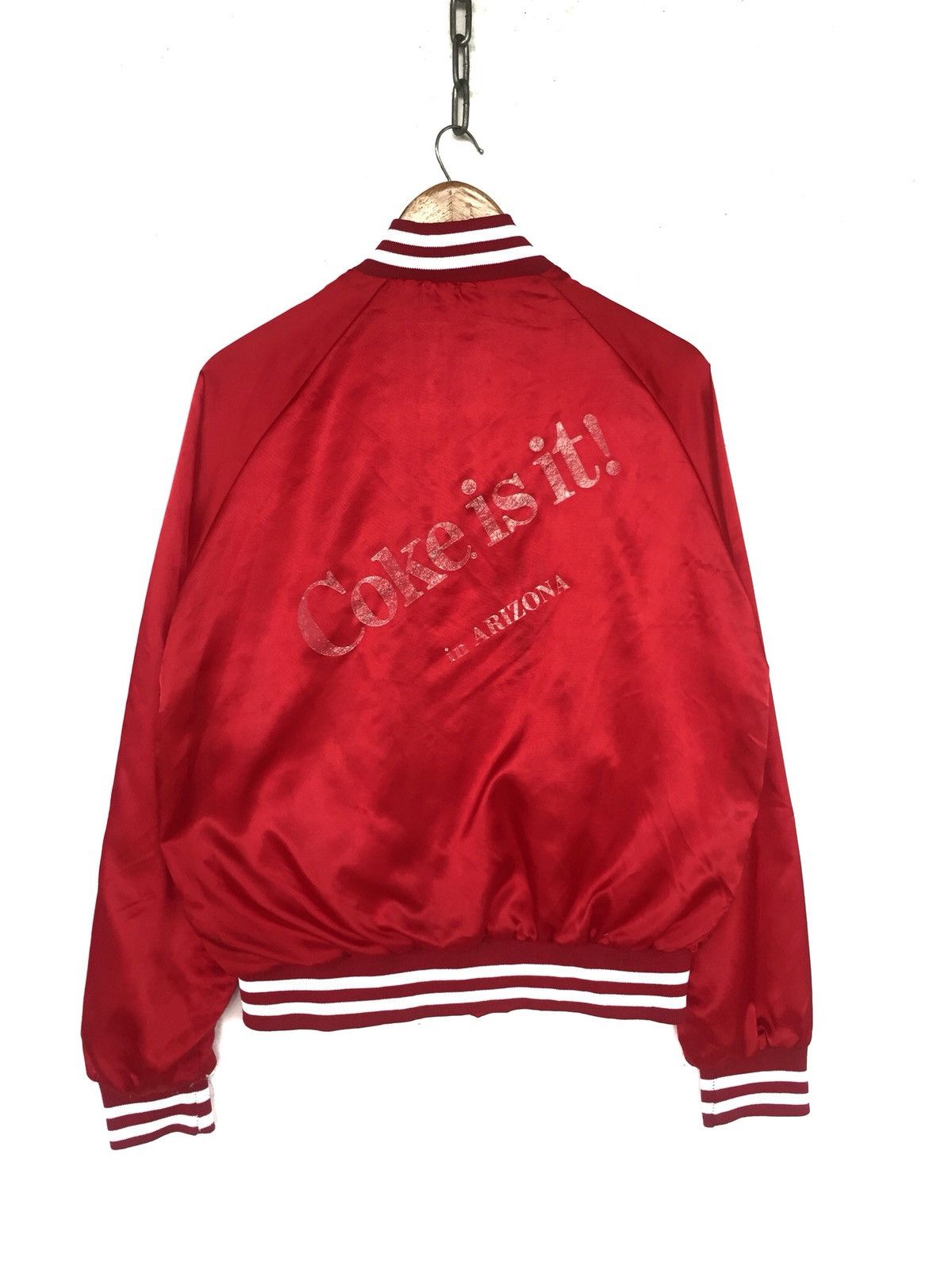 Coca Cola Vintage 90s Coke in Arizona Silk Varsity Jacket Size US M / EU 48-50 / 2 - 1 Thumbnail