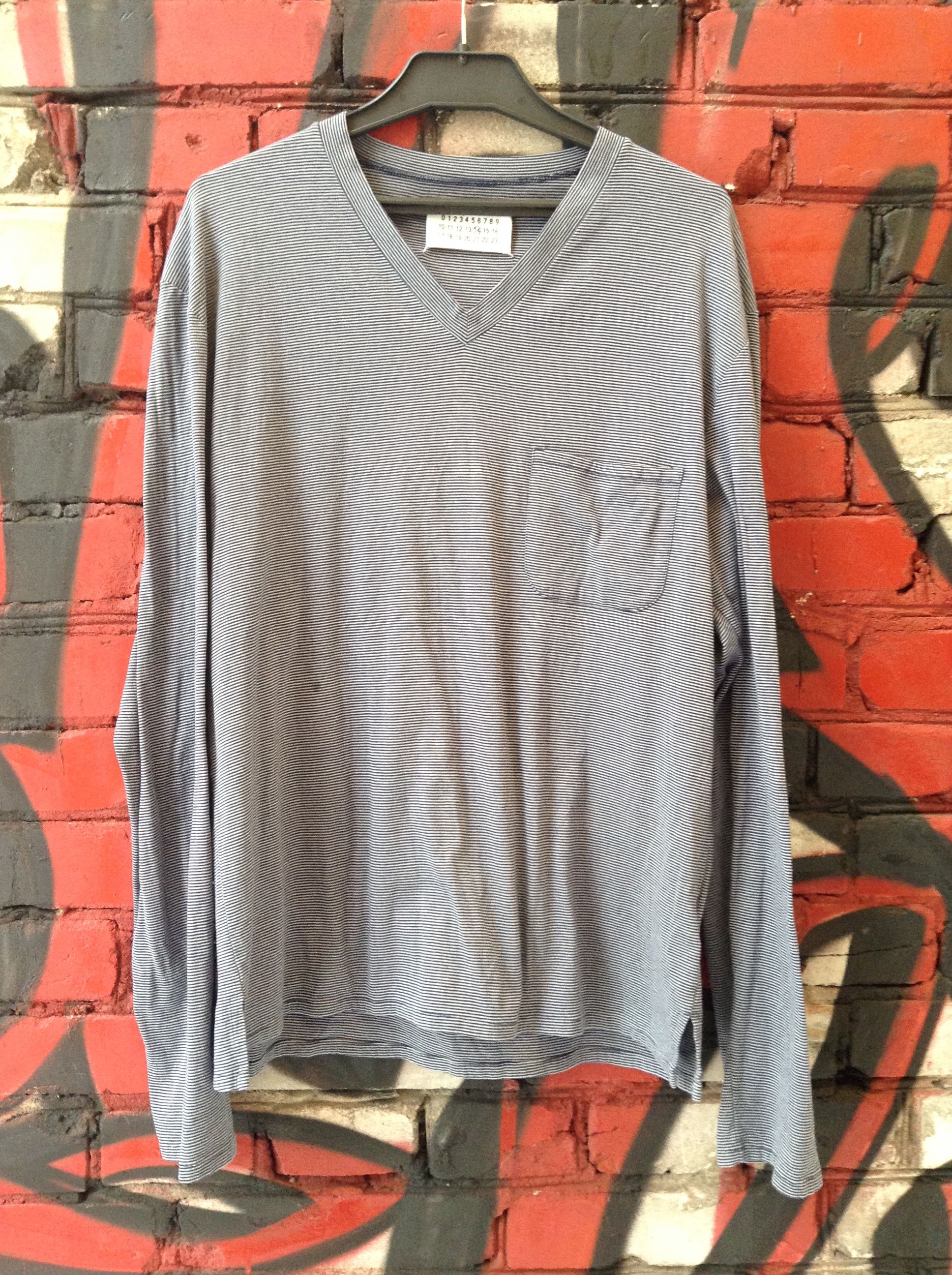 トップス Maison Margiera dark gray long sleeve T MM6 Maison Margiela Oversized Long Sleeve Top - Grey Melange