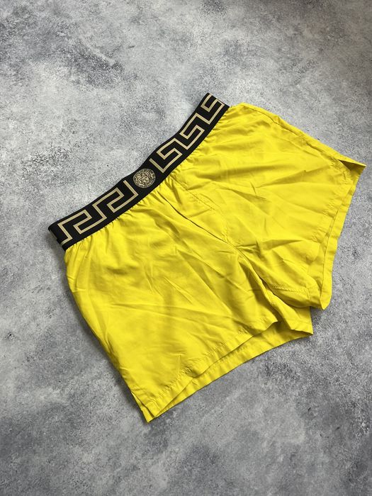 Versace Versace Medusa yellow swim shorts | Grailed