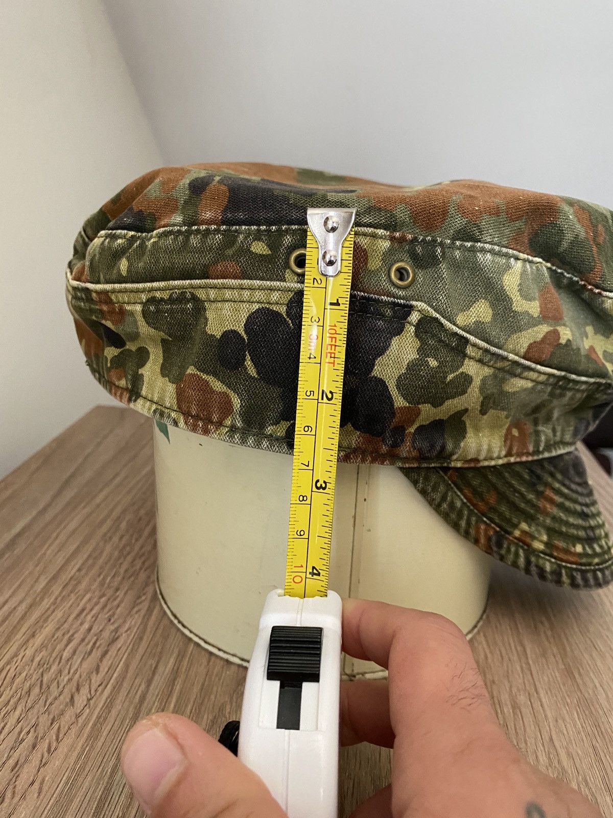 Vintage Vintage 1993 90s German Military Distressed Fitted Cap Hat Size ONE SIZE - 6 Thumbnail