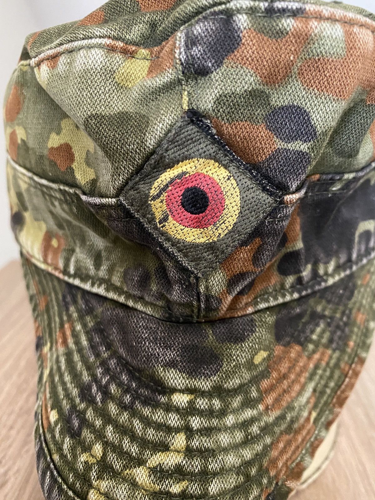 Vintage Vintage 1993 90s German Military Distressed Fitted Cap Hat Size ONE SIZE - 2 Thumbnail