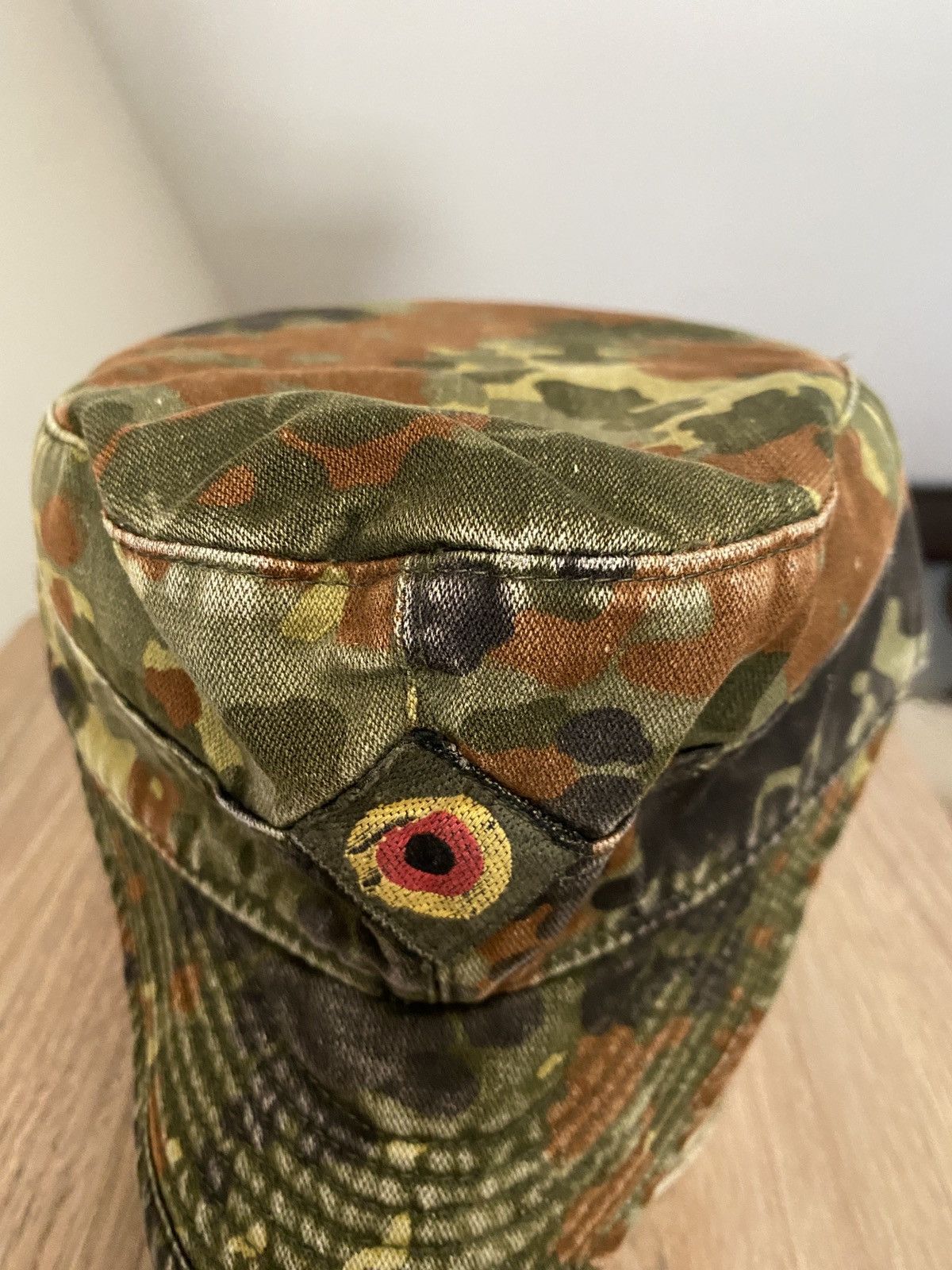Vintage Vintage 1993 90s German Military Distressed Fitted Cap Hat Size ONE SIZE - 4 Thumbnail