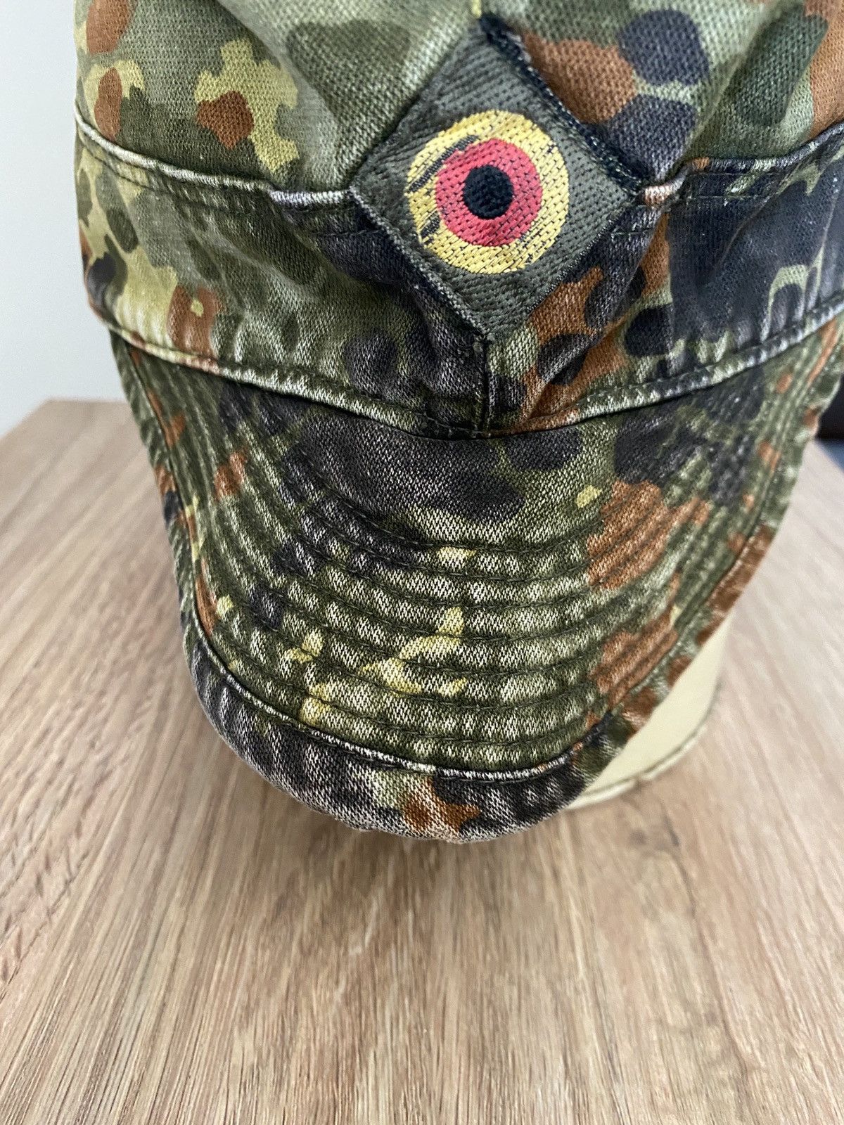 Vintage Vintage 1993 90s German Military Distressed Fitted Cap Hat Size ONE SIZE - 3 Thumbnail