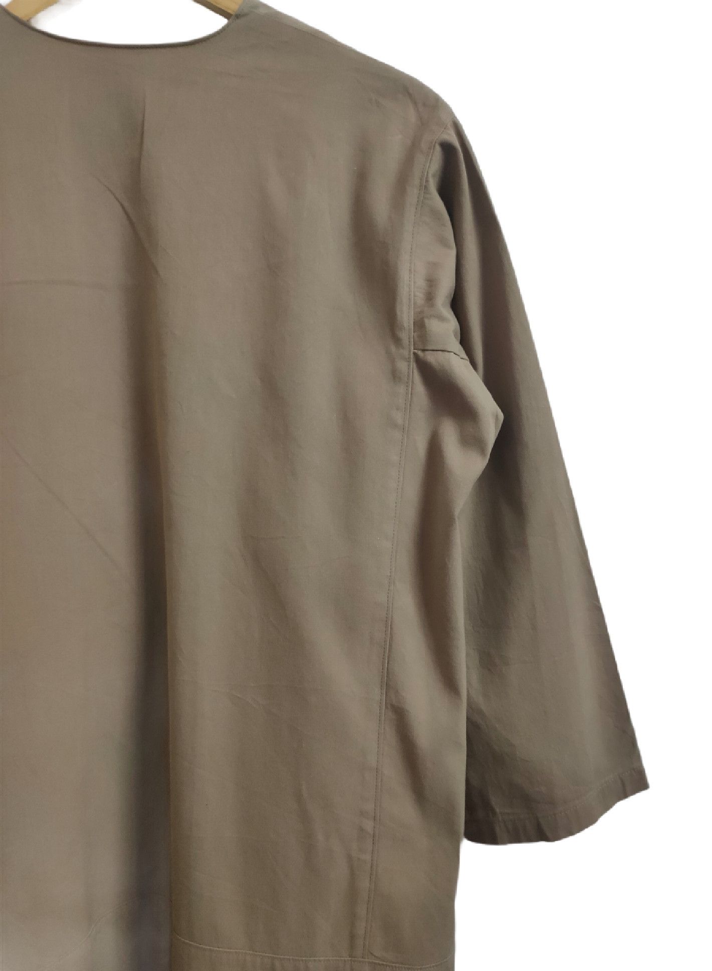 Yohji Yamamoto 🔥Yohji Yamamoto Signature Femme Long Coat Size L / US 10 / IT 46 - 7 Thumbnail