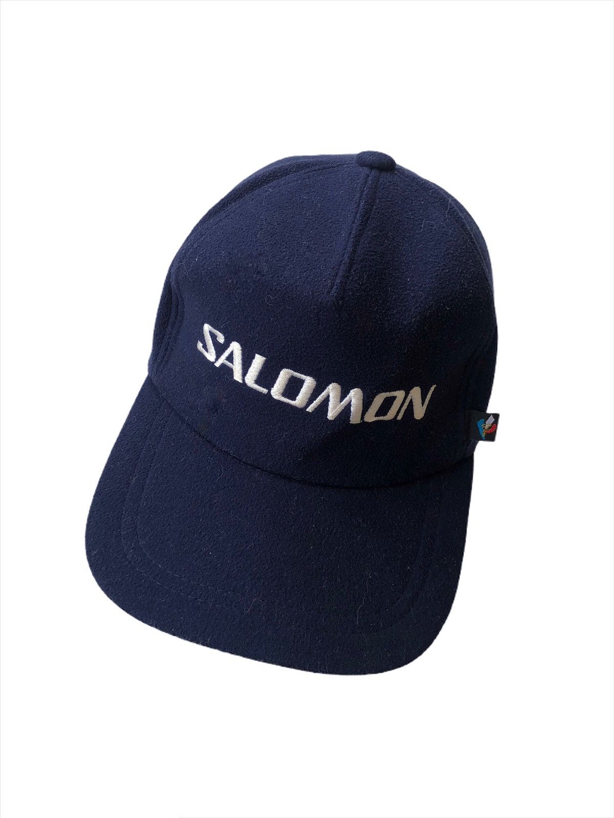 Salomon 90s SALOMON 🇯🇵 SpellOut Flip Ear Outdoor Cap Hat Size ONE SIZE - 3 Thumbnail