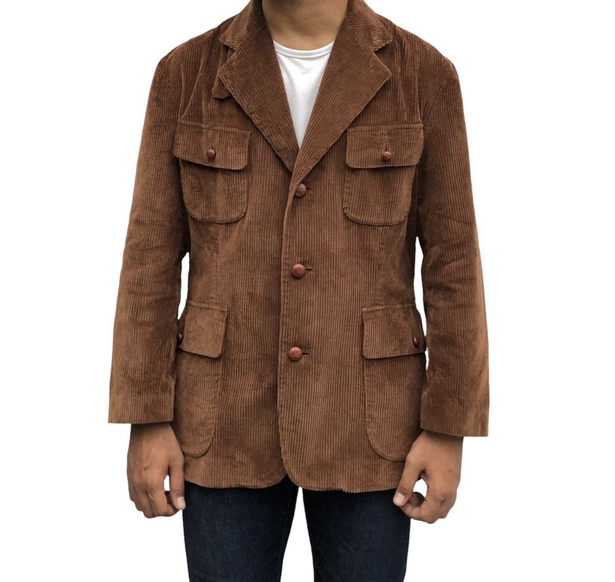 Ralph Lauren Vintage Ralph Lauren Classic-Fit Corduroy Blazer Jacket Size US M / EU 48-50 / 2 - 2 Thumbnail