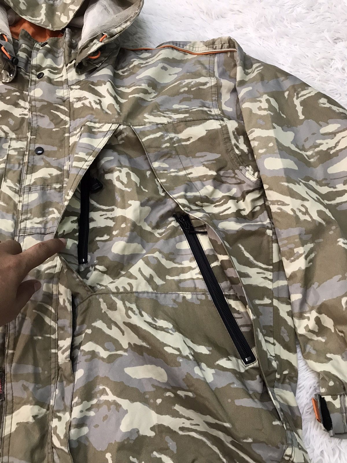 Japanese Brand Field Member Ryobi Camo Functional Outdoor Jacket Hoodie Size US L / EU 52-54 / 3 - 10 Thumbnail