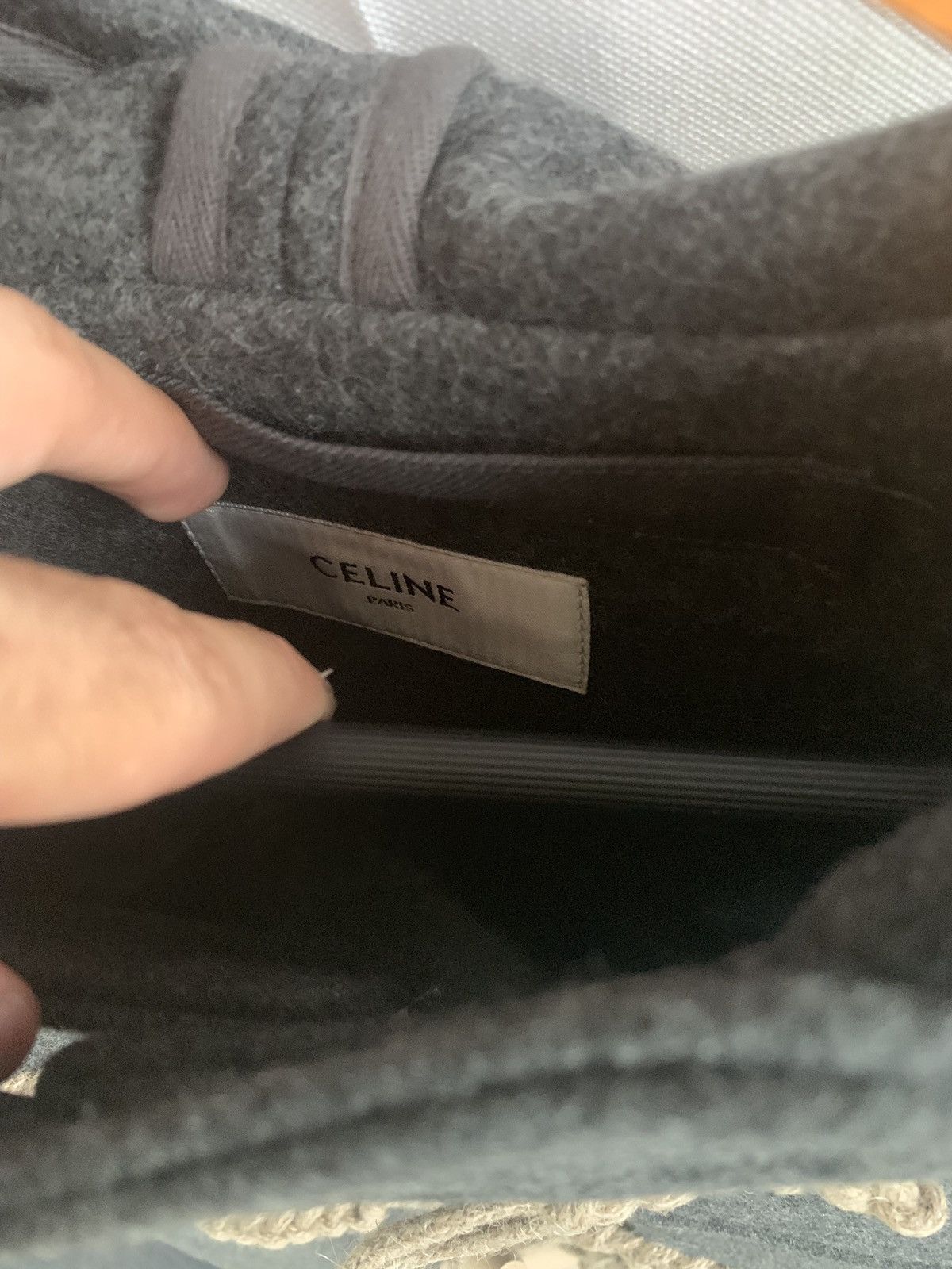 Celine FW19 Grey Melange Duffle Coat Size US M / EU 48-50 / 2 - 6 Thumbnail