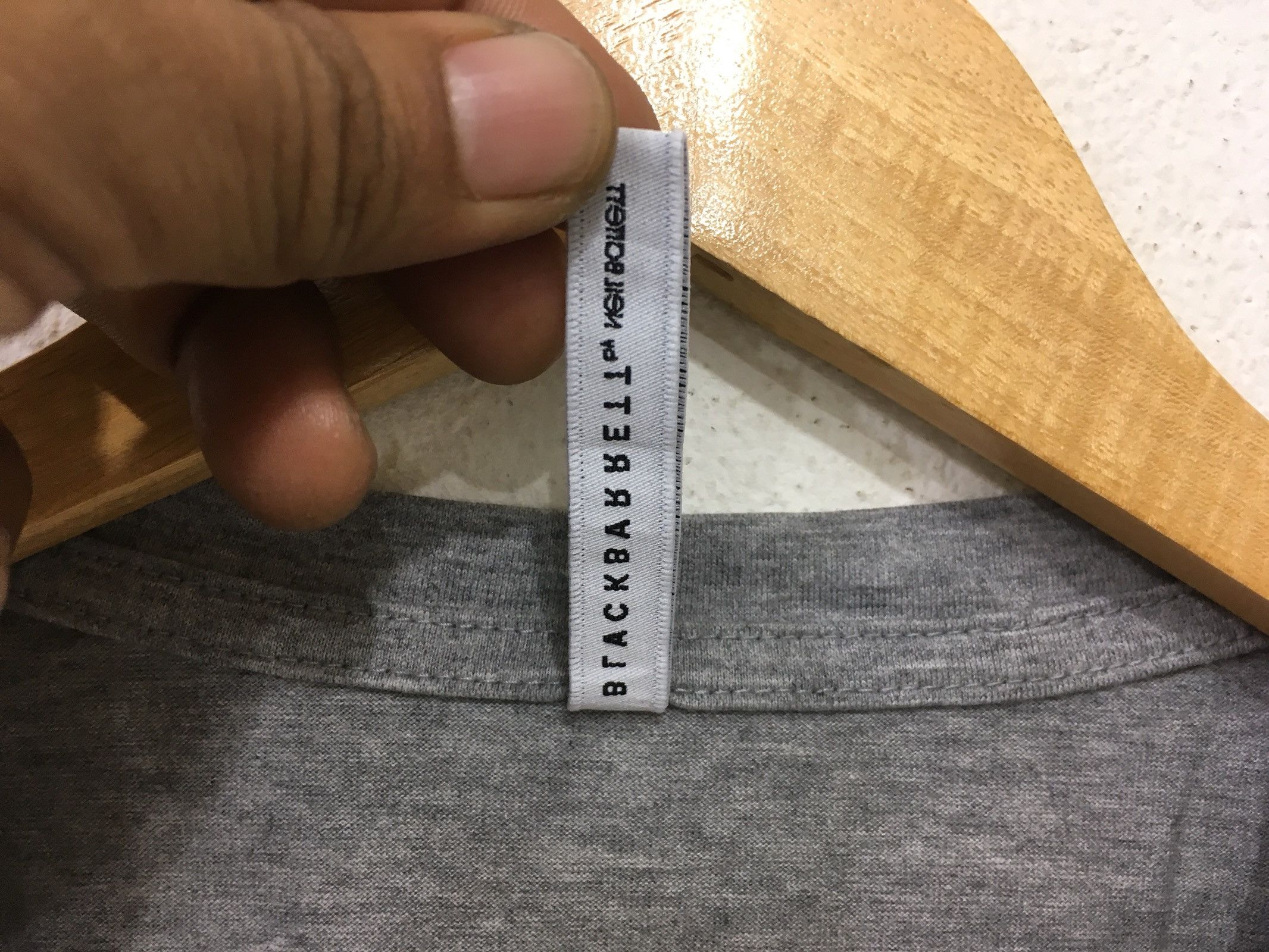 Neil Barrett *Black Barrett V Neck design plain grey colour Size US S / EU 44-46 / 1 - 8 Thumbnail