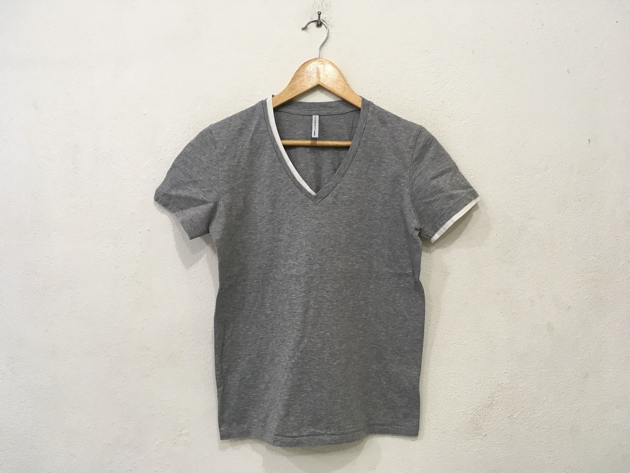 Neil Barrett *Black Barrett V Neck design plain grey colour Size US S / EU 44-46 / 1 - 1 Thumbnail