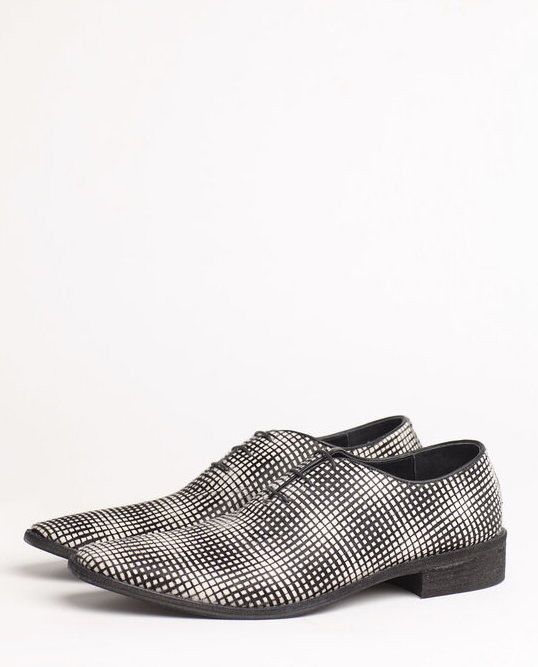 image of Haider Ackermann New! Pony Leather Shoes in Bw, Men's (Size 12)