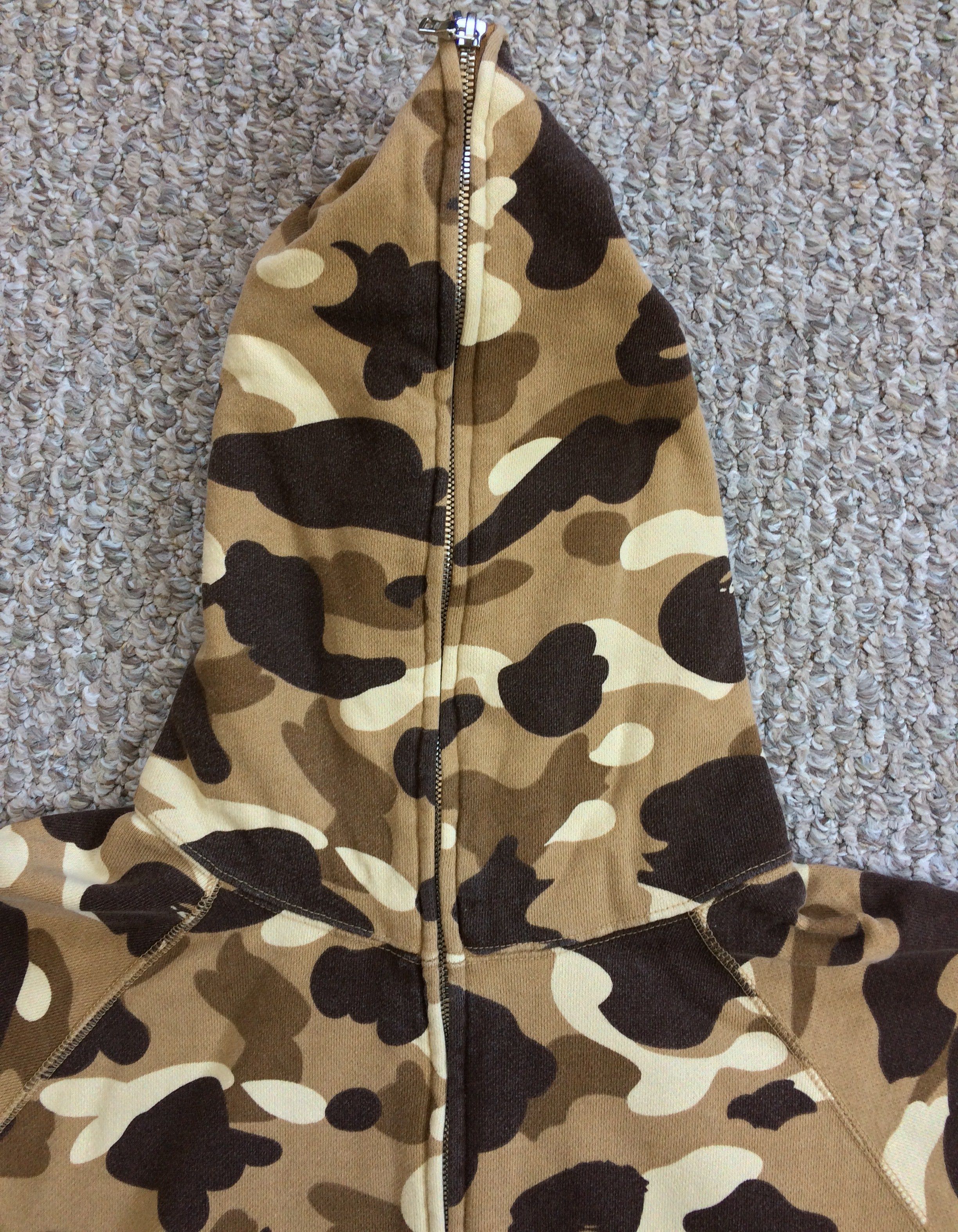 Bape OG Bape Tan Camo Full Zip Hoodie Size US M / EU 48-50 / 2 - 2 Thumbnail