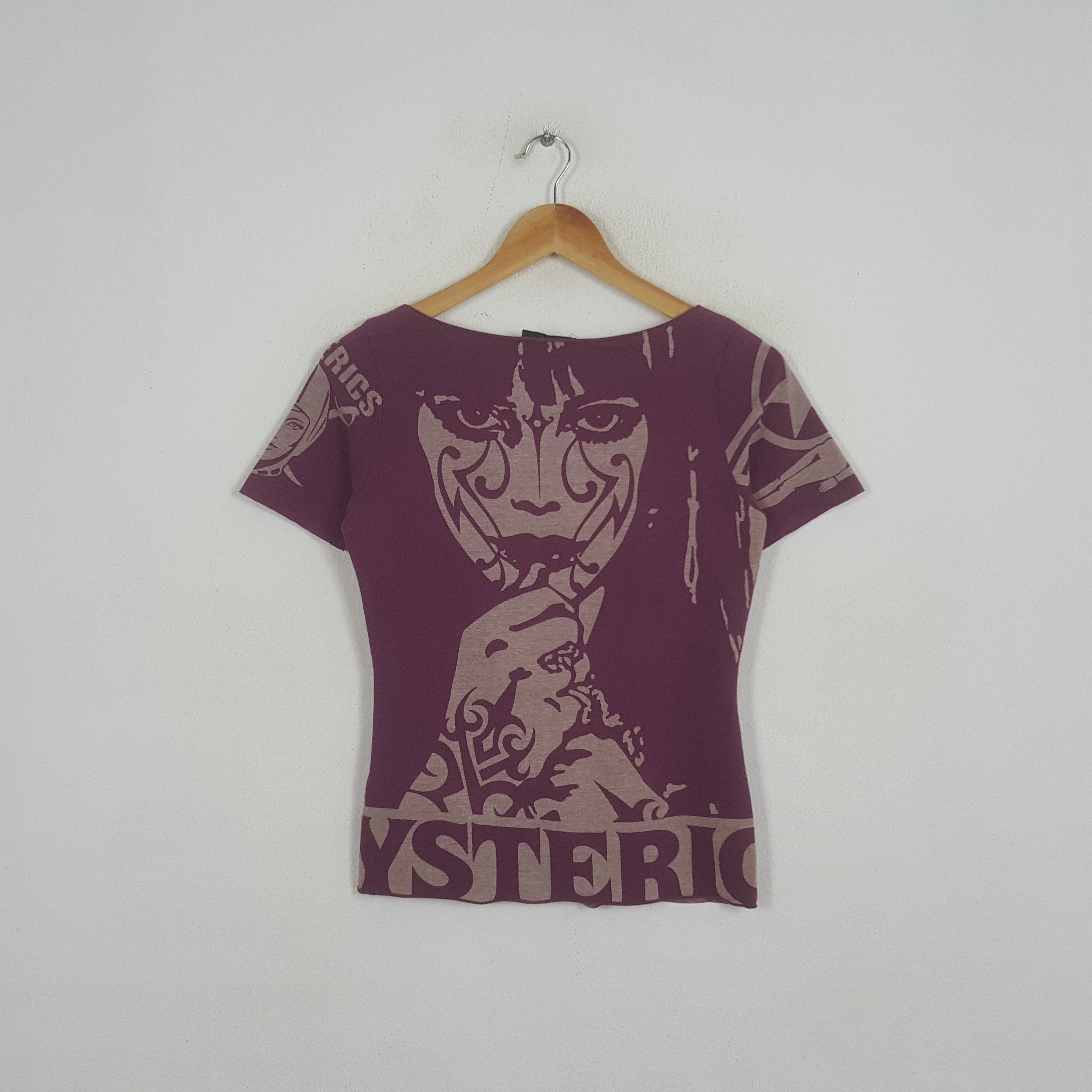 Hysteric Glamour Vintage Hysteric Glamour Japanese Brand Scoop Neck Tshirt Size US XS / EU 42 / 0 - 3 Thumbnail
