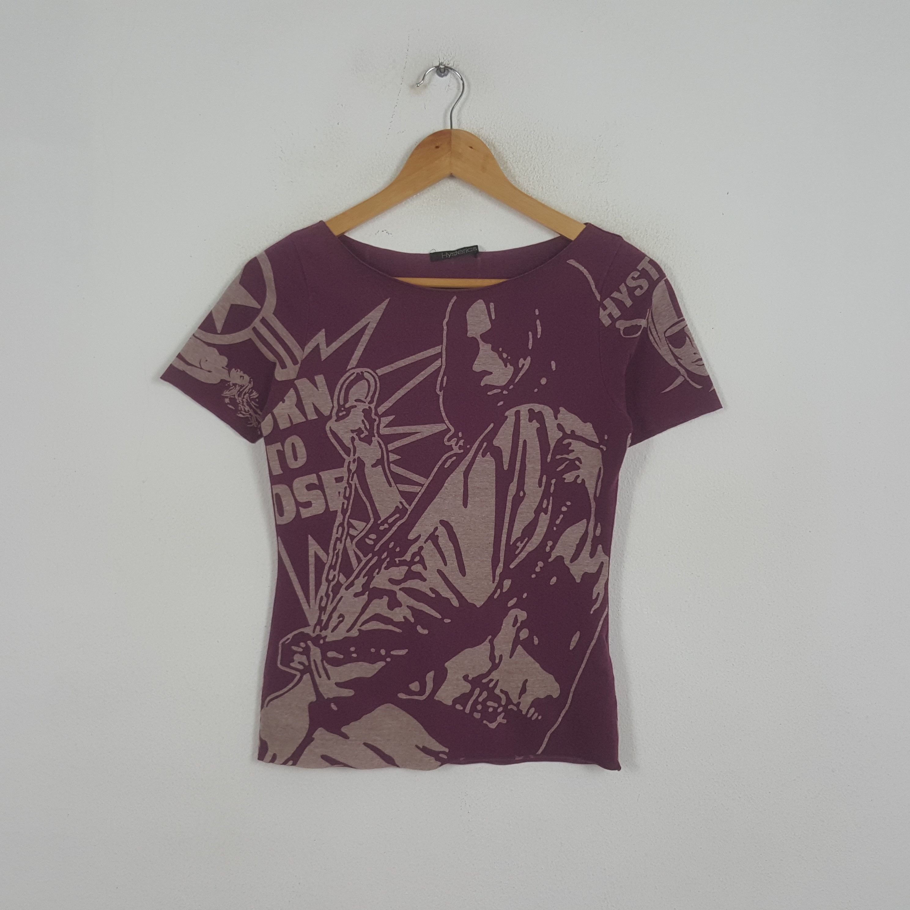 Hysteric Glamour Vintage Hysteric Glamour Japanese Brand Scoop Neck Tshirt Size US XS / EU 42 / 0 - 1 Thumbnail