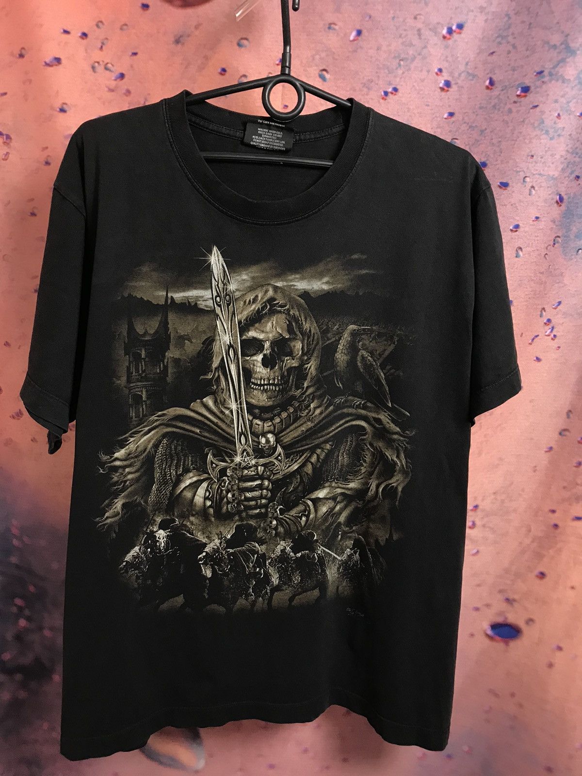 Band Tees × Vintage Vintage Skulls skeleton logo band rock tee Size US M / EU 48-50 / 2 - 2 Thumbnail