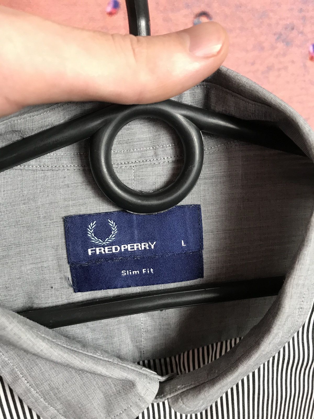 Fred Perry × Vintage Vintage Fred Perry striped streetwear shirt Size US L / EU 52-54 / 3 - 3 Thumbnail