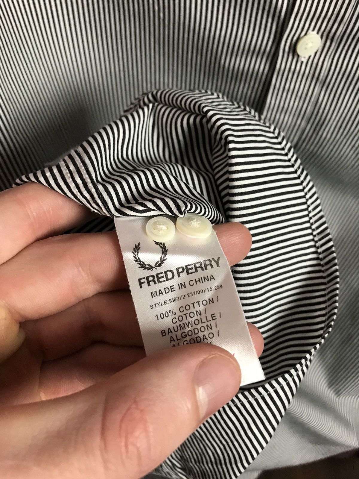 Fred Perry × Vintage Vintage Fred Perry striped streetwear shirt Size US L / EU 52-54 / 3 - 5 Thumbnail