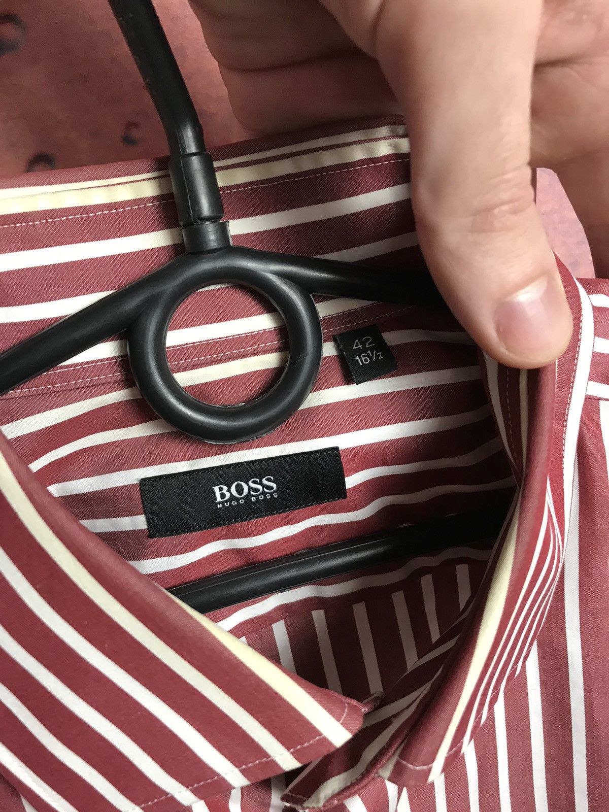 Hugo Boss × Vintage Vintage Hugo Boss luxury streetwear shirt Size US L / EU 52-54 / 3 - 3 Thumbnail