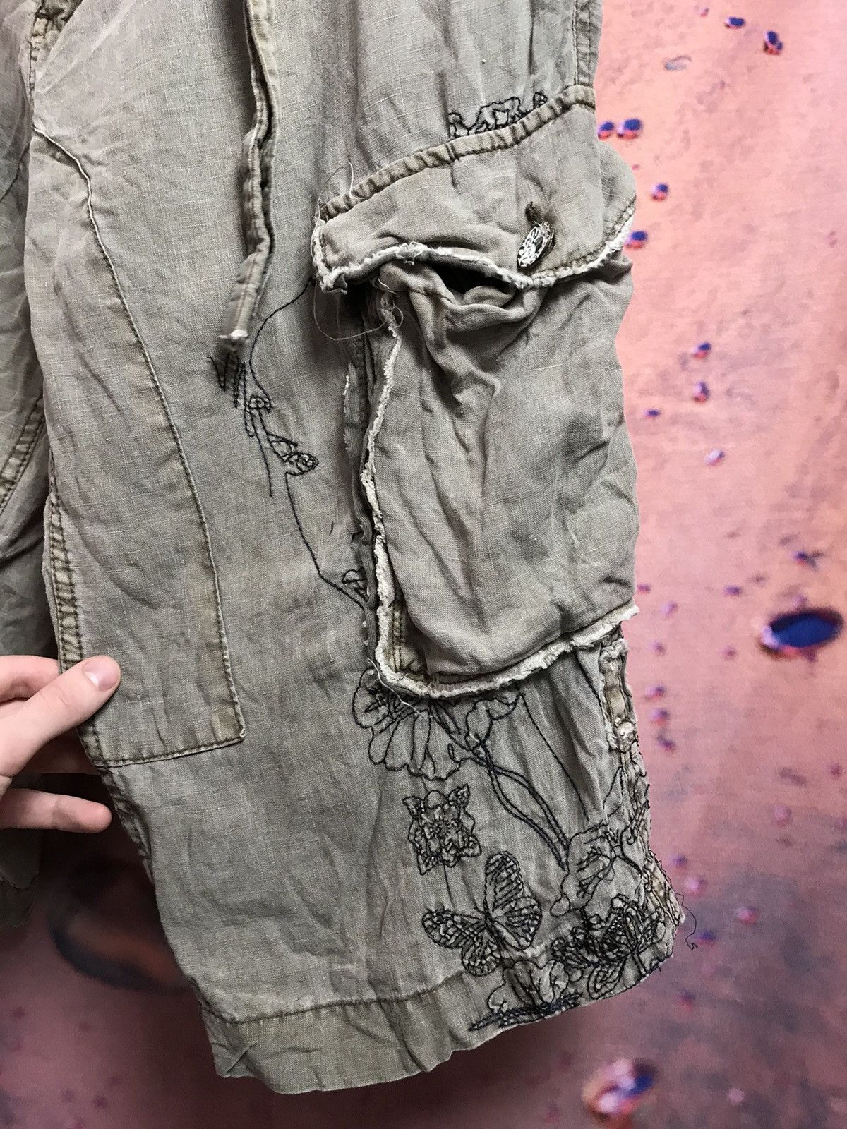Desigual × Vintage Vintage Desigial streetwear linen shorts size L Size US 36 / EU 52 - 2 Thumbnail