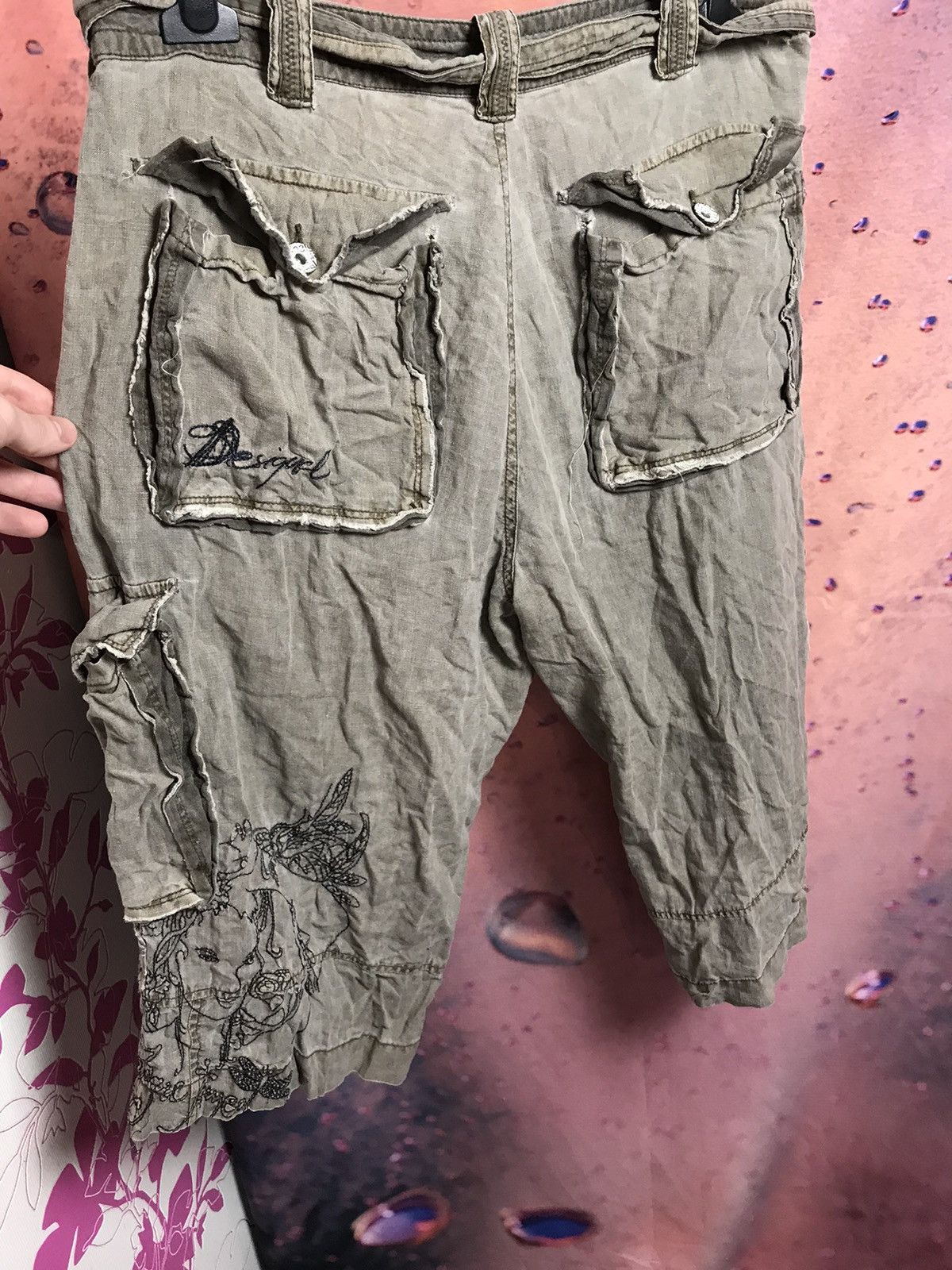 Desigual × Vintage Vintage Desigial streetwear linen shorts size L Size US 36 / EU 52 - 4 Thumbnail