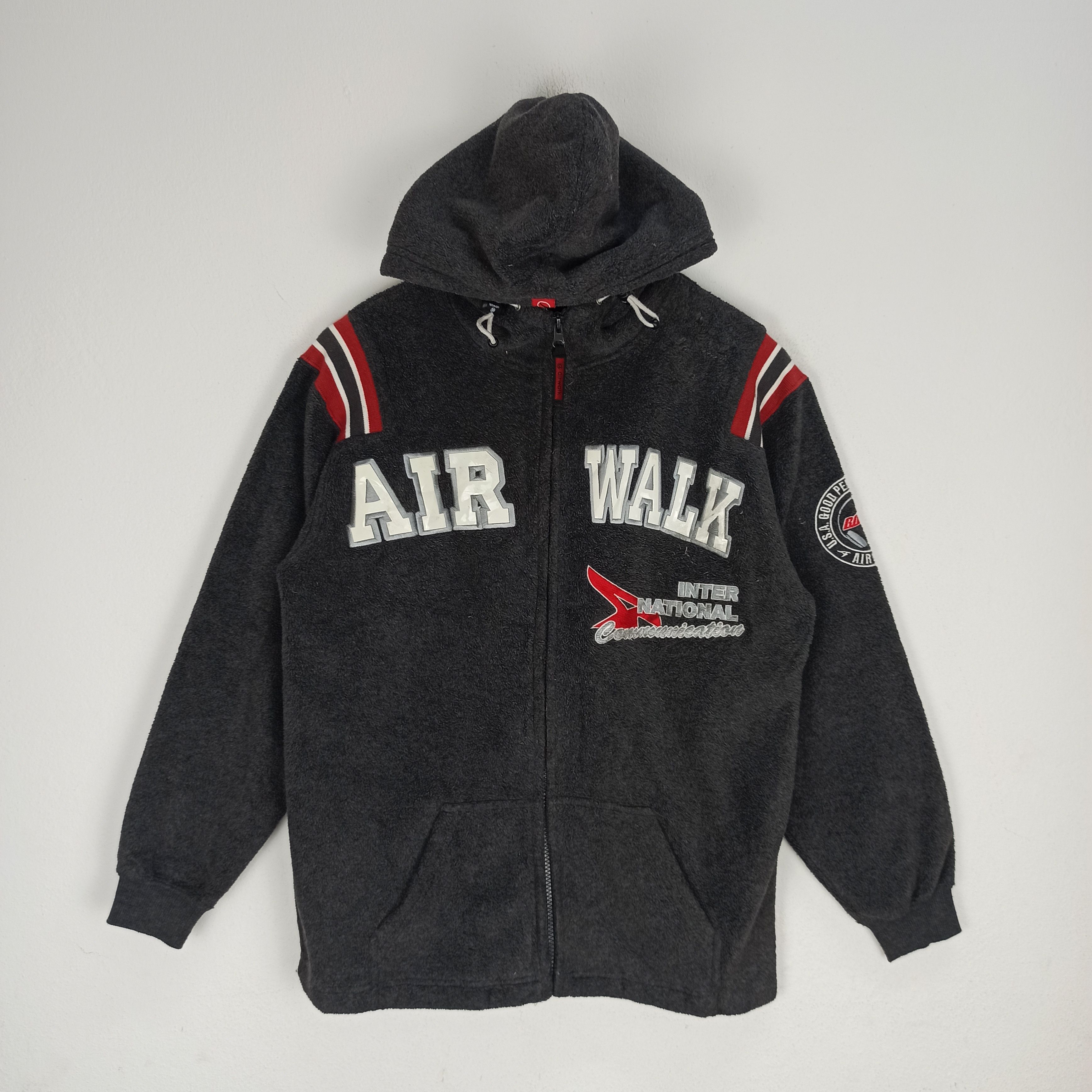 Airwalk Rare Airwalk Hoodie Fleece Jacket Big Logo Spells Out Size US M / EU 48-50 / 2 - 1 Thumbnail