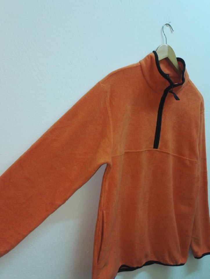Uniqlo 🔥Rare🔥 Plain Fleece Uniqlo Orange Colour (c21) Size US M / EU 48-50 / 2 - 3 Thumbnail
