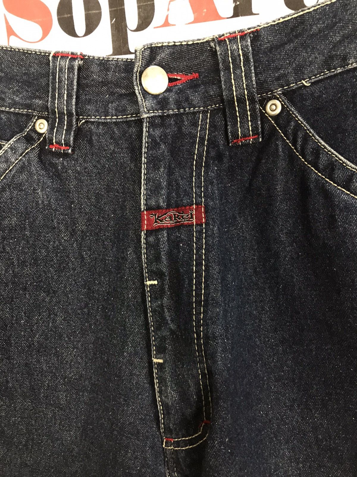 Japanese Brand Kakei Carpenter Denim Tactical Cargo Pants Embroidery 🐉 Size US 29 - 7 Thumbnail