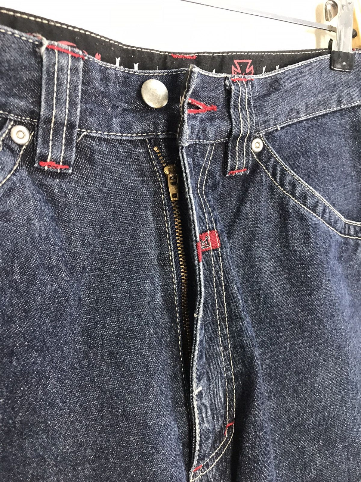 Japanese Brand Kakei Carpenter Denim Tactical Cargo Pants Embroidery 🐉 Size US 29 - 9 Thumbnail