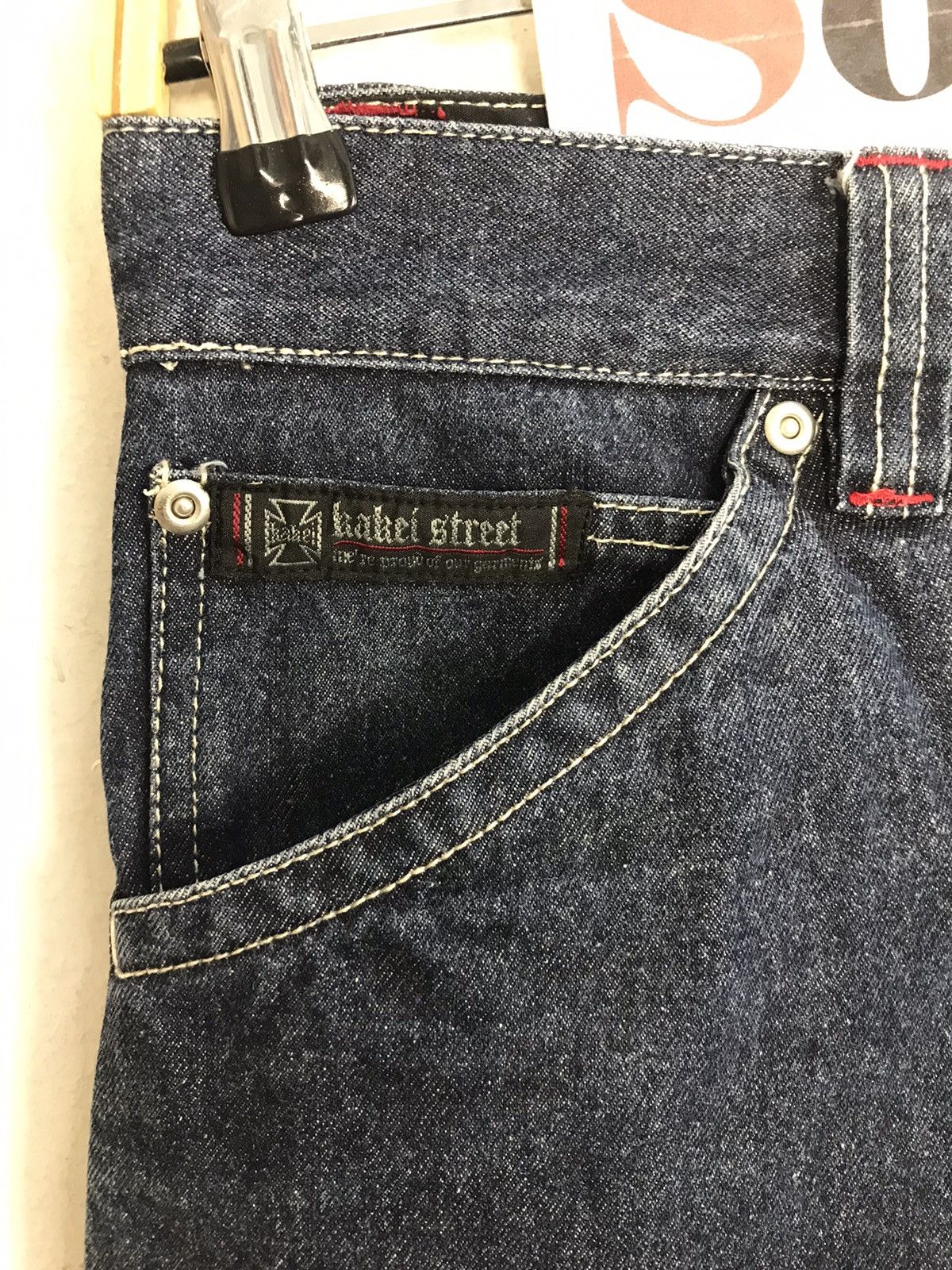 Japanese Brand Kakei Carpenter Denim Tactical Cargo Pants Embroidery 🐉 Size US 29 - 8 Thumbnail