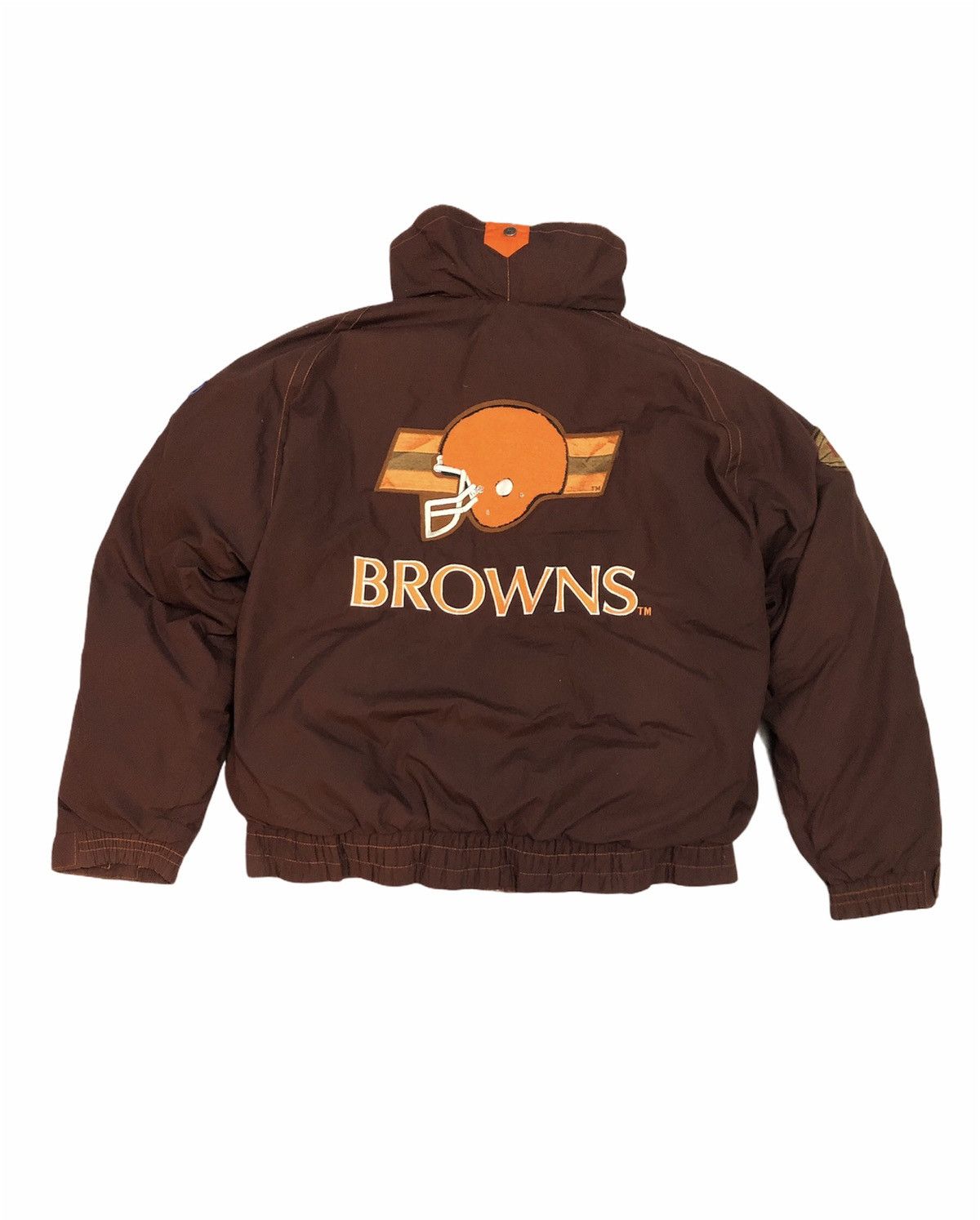 NFL Football Cleveland Browns Puffy Puffer Snow Rain Jacket Big Logo -  Culture Source