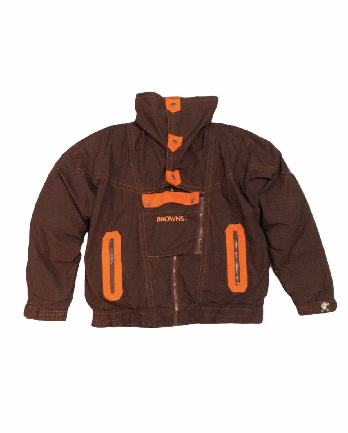 NFL Browns NFL Big Logo Puffer Jacket Size US M / EU 48-50 / 2 - 2 Thumbnail
