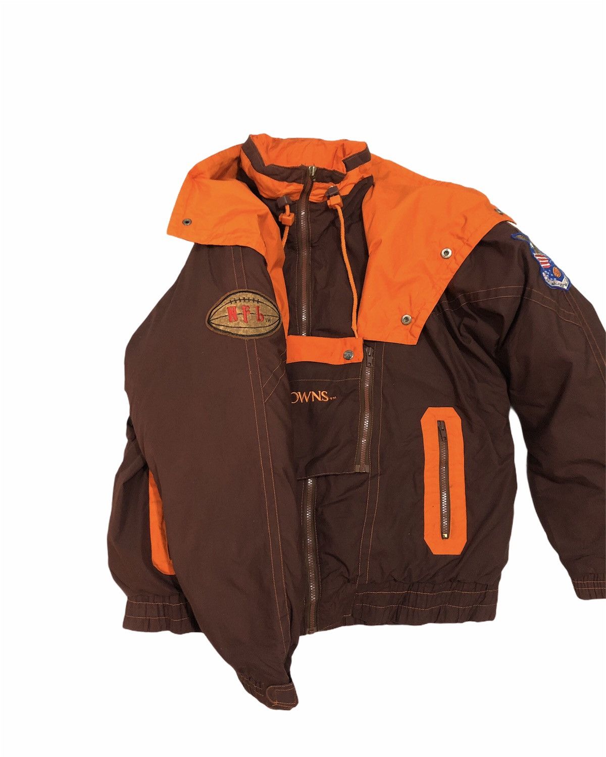 NFL Browns NFL Big Logo Puffer Jacket Size US M / EU 48-50 / 2 - 5 Thumbnail
