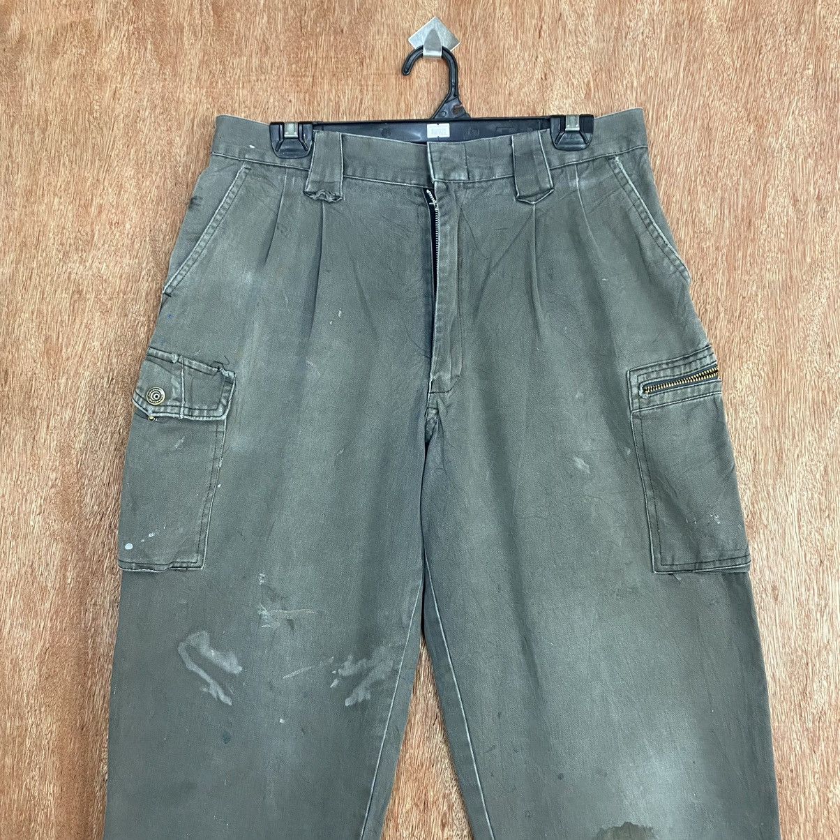 Japanese Brand Field Massage distressed grey Multipocket Cargo Pants #c761 Size US 30 / EU 46 - 2 Thumbnail