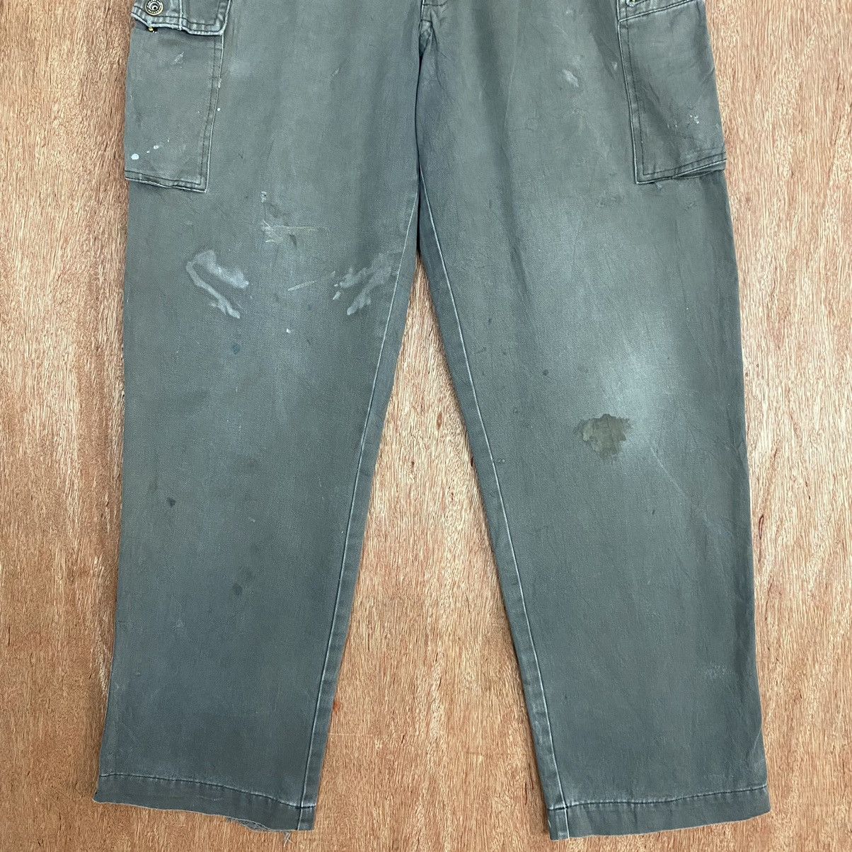 Japanese Brand Field Massage distressed grey Multipocket Cargo Pants #c761 Size US 30 / EU 46 - 3 Thumbnail