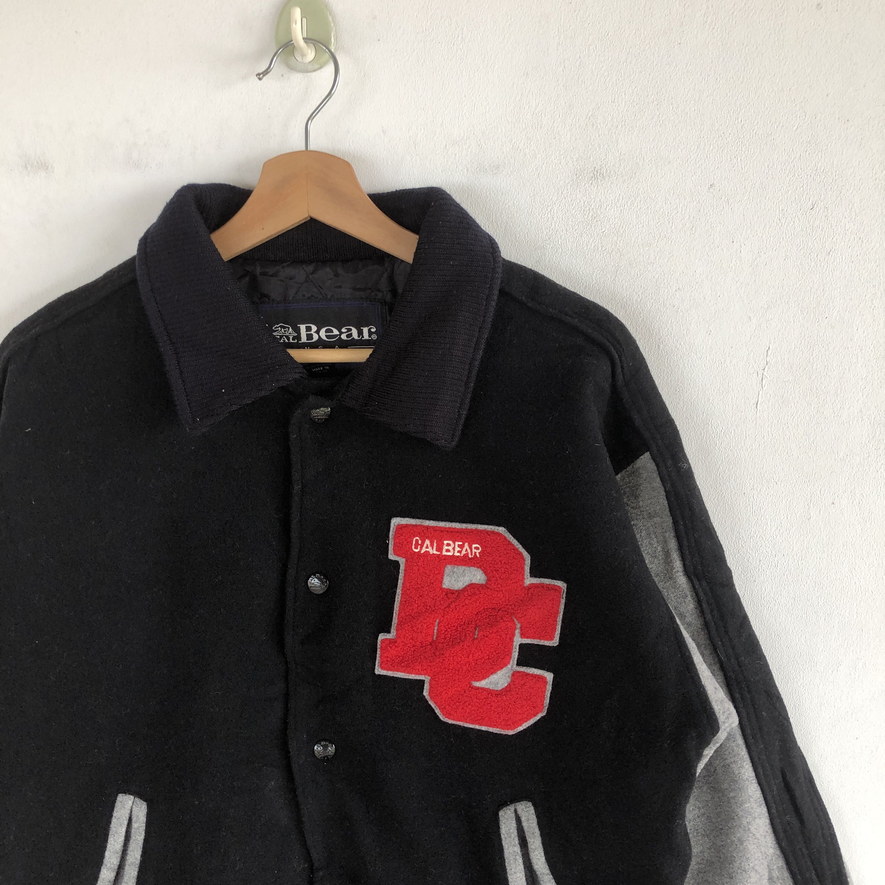 Japanese Brand × Vintage Vintage Cal Bear Varsity Jackets Letterman Wool Jacket Size US L / EU 52-54 / 3 - 5 Thumbnail
