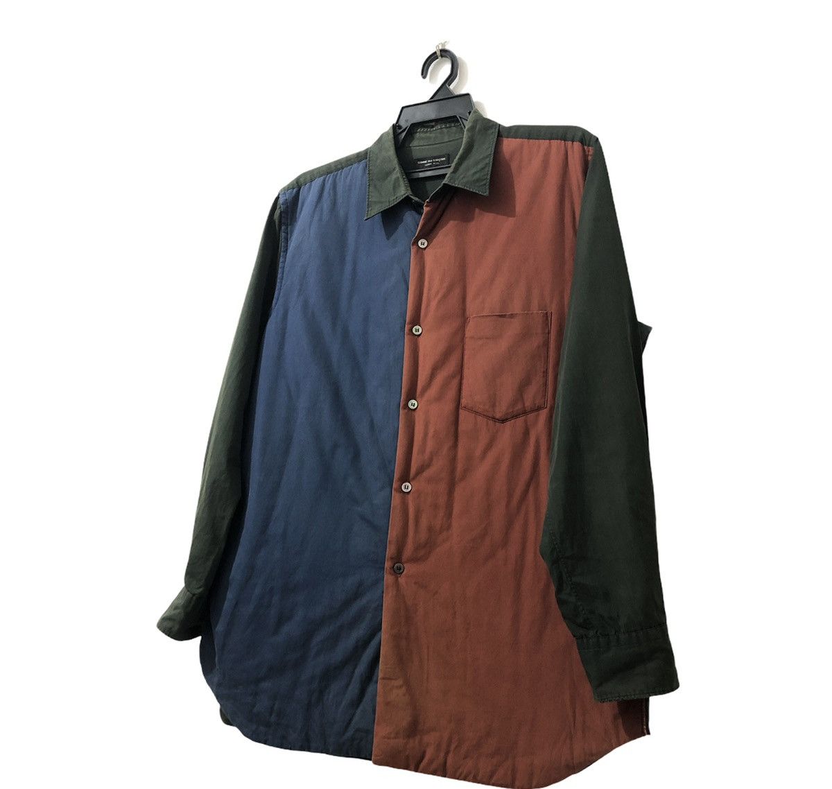 CDGH Plus Button Up Shirt Multicolor Design Patchwork