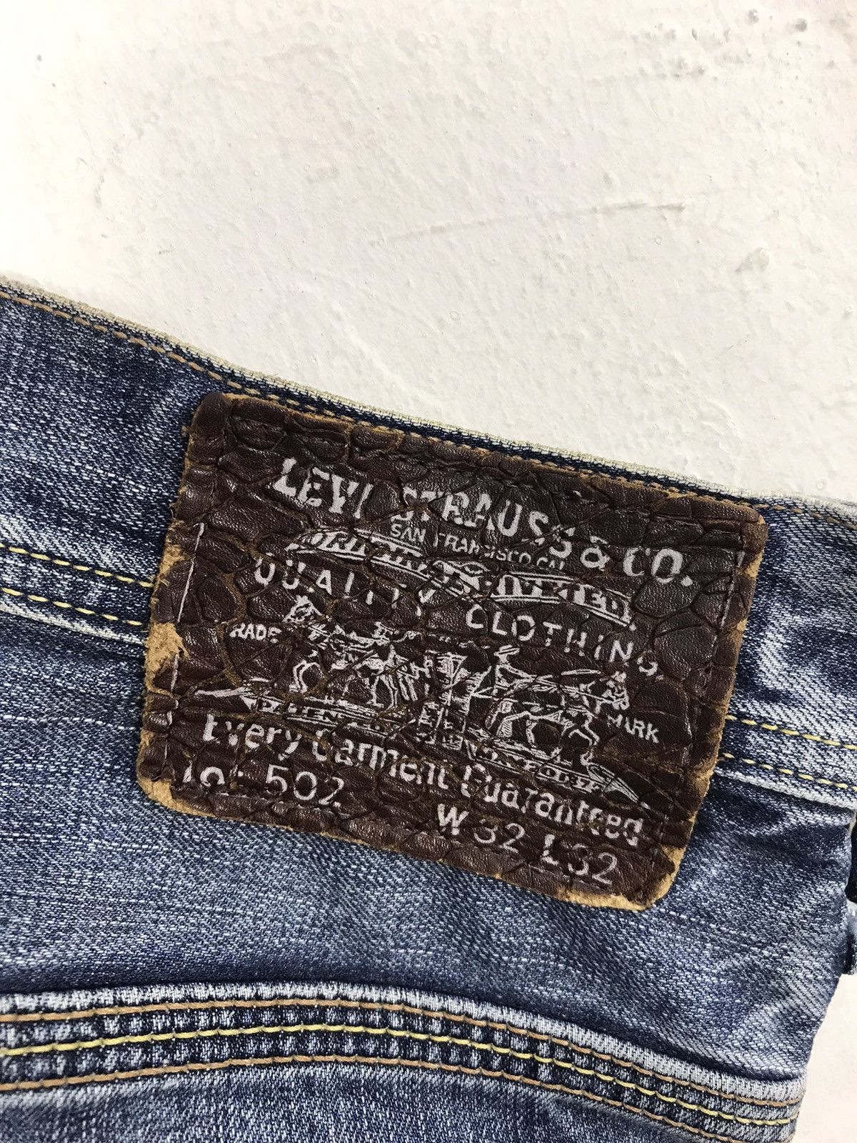 Levi's × Vintage Vintage Levi’s Strauss & Co Distressed Denim Style Size US 32 / EU 48 - 15 Thumbnail