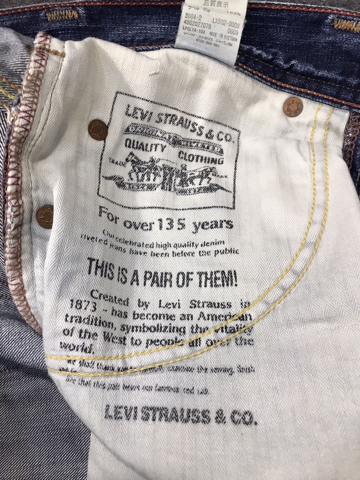 Levi's × Vintage Vintage Levi’s Strauss & Co Distressed Denim Style Size US 32 / EU 48 - 17 Thumbnail