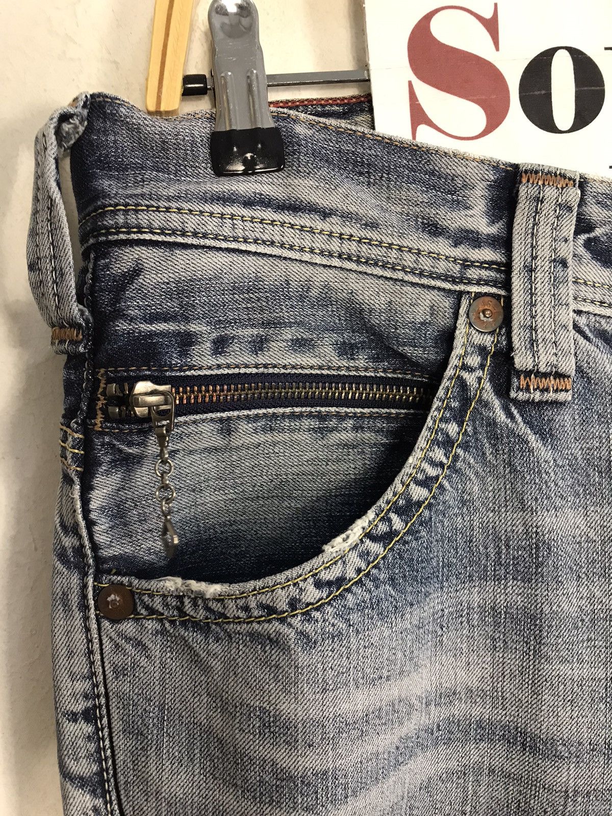 Levi's × Vintage Vintage Levi’s Strauss & Co Distressed Denim Style Size US 32 / EU 48 - 9 Thumbnail