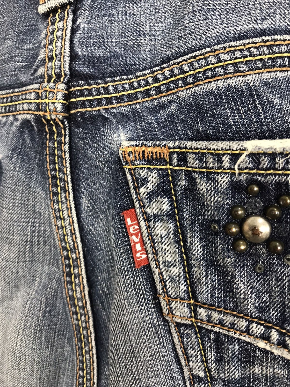Levi's × Vintage Vintage Levi’s Strauss & Co Distressed Denim Style Size US 32 / EU 48 - 14 Thumbnail