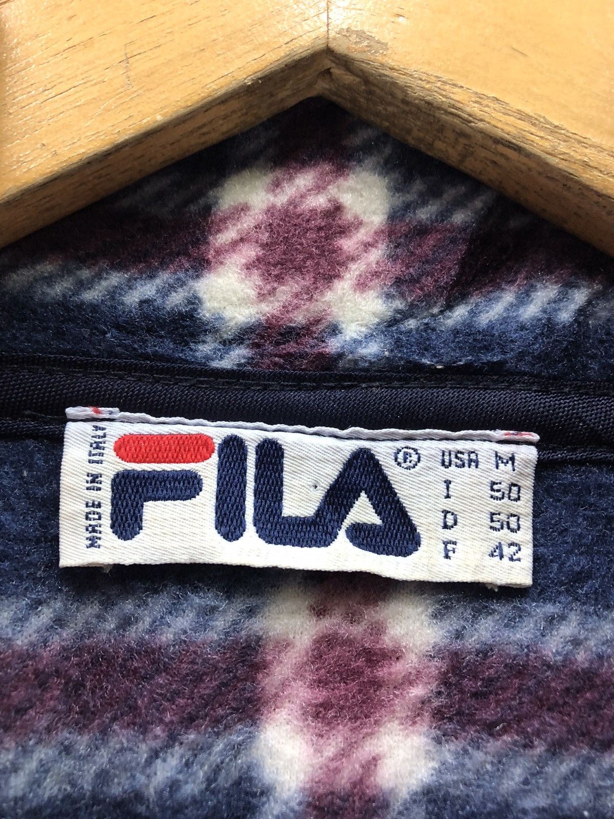 Fila × Vintage Vintage Fila Small Logo Tartan Fleece Asap Rocky Sweatshirt Size US M / EU 48-50 / 2 - 7 Thumbnail