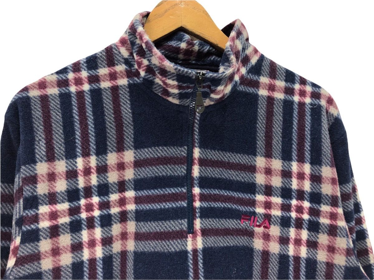 Fila × Vintage Vintage Fila Small Logo Tartan Fleece Asap Rocky Sweatshirt Size US M / EU 48-50 / 2 - 2 Thumbnail
