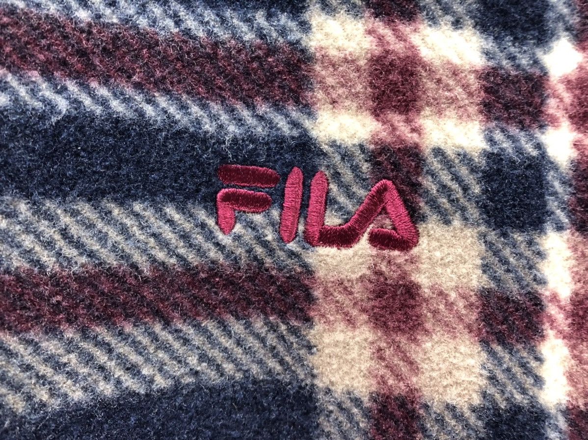 Fila × Vintage Vintage Fila Small Logo Tartan Fleece Asap Rocky Sweatshirt Size US M / EU 48-50 / 2 - 3 Thumbnail
