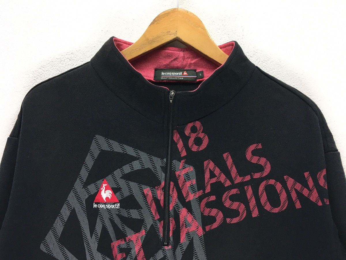 Le Coq Sportif × Vintage Vintage Le Coq Sportif Big Logo Sweatshirt Size US L / EU 52-54 / 3 - 3 Thumbnail